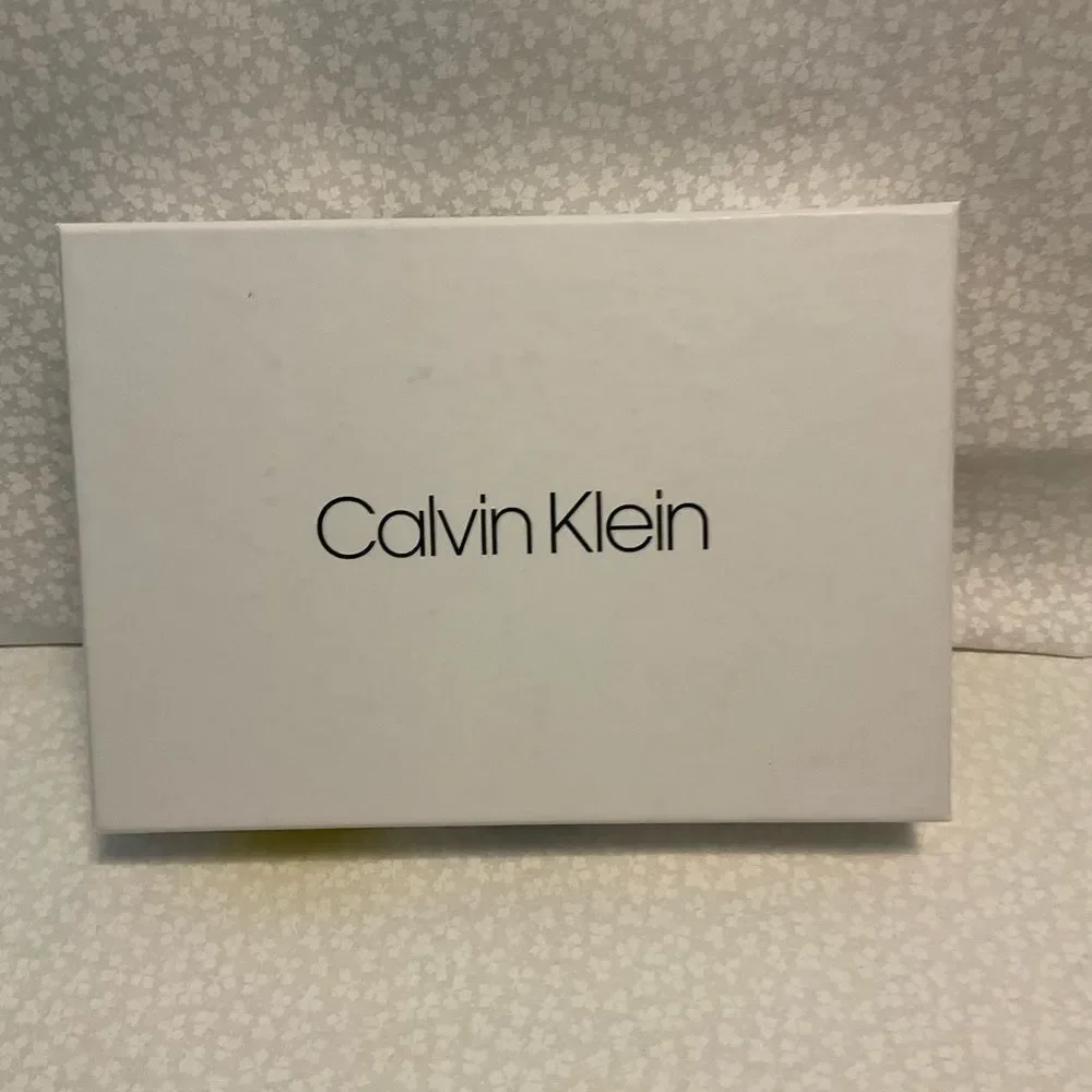 Calvin Klein Brown Slimfold Wallet with Key Fob
